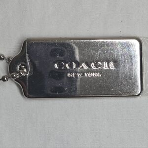 Coach Metallic Silver Hangtag